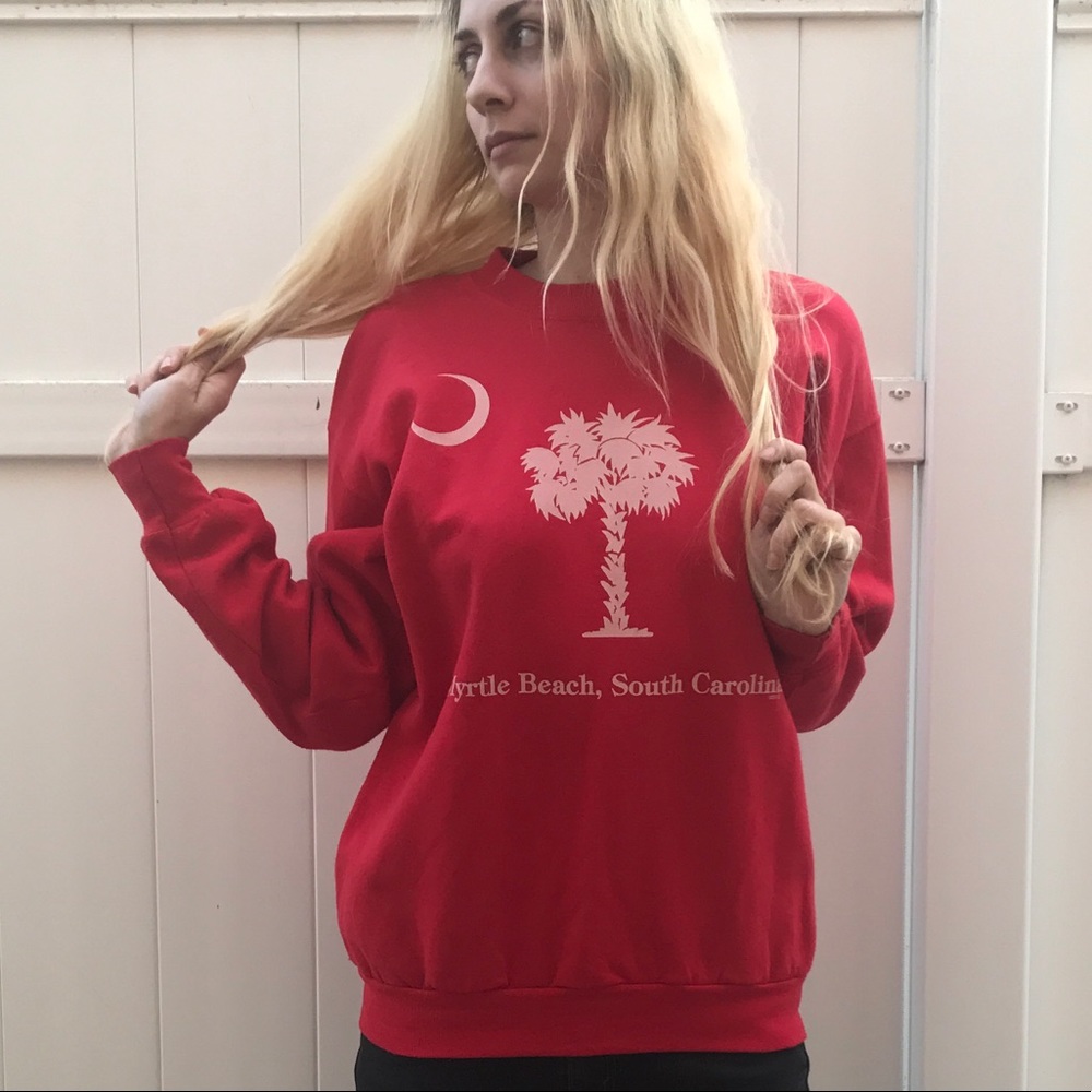 🌴 Radical Red Myrtle Beach Crewneck 🌴